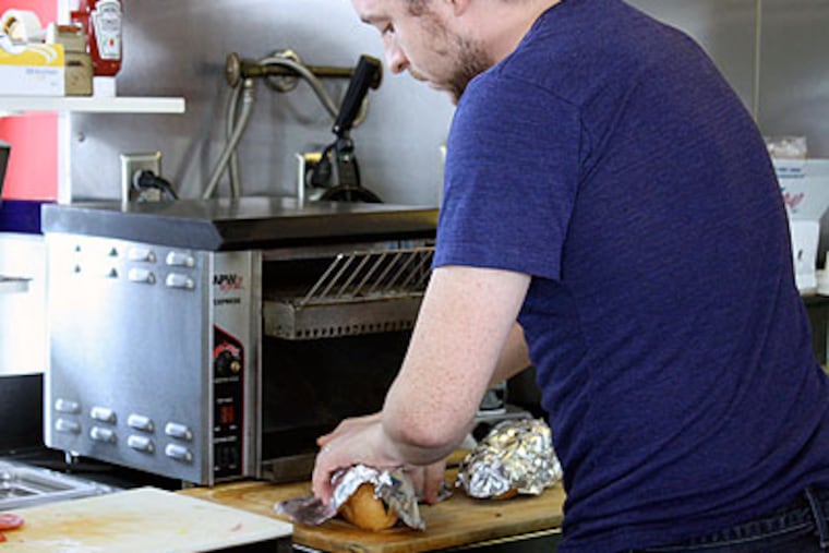 Sam Stanford, the new owner of the Gladwyne Lunch Box, where he does a little bit of everything. (Ashley Nguyen / Staff)