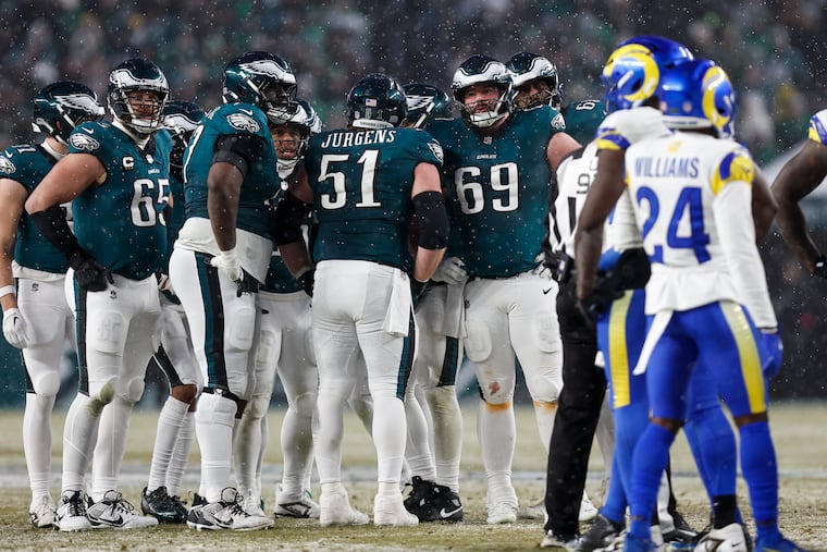 The Eagles ran all over the Rams last season, with Saquon Barkley rushing for 460 yards and four touchdowns in their two meetings.