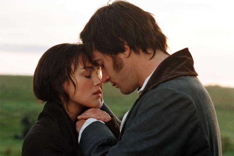 Keira Knightley and Matthew Macfadyen starred in the 2005 movie version of "Pride and Prejudice" - one of 10 movies or miniseries based on Jane Austen's novel.