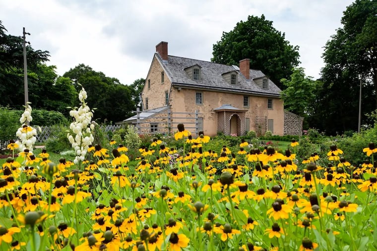 The Historic Bartram House, as seen from the Ann Bartram Carr Garden adjacent to the Bartram’s Mile Trail. John Bartram began building the house in 1731.
