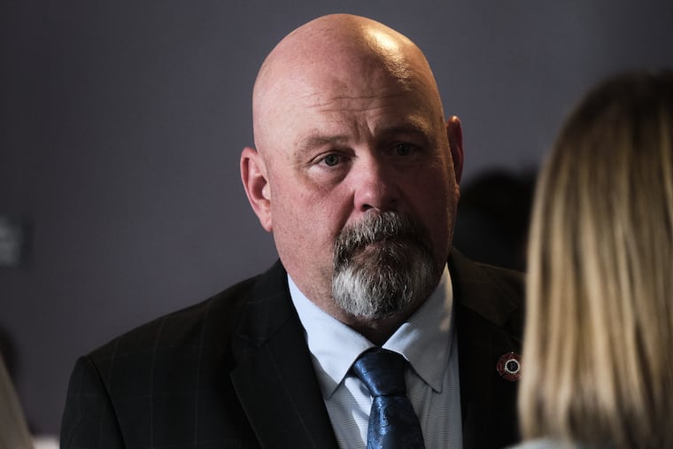 Democrat Bob Brooks attends a Democratic fundraising event held at the Sigal Museum in Easton, Pa. on April 21, 2026.