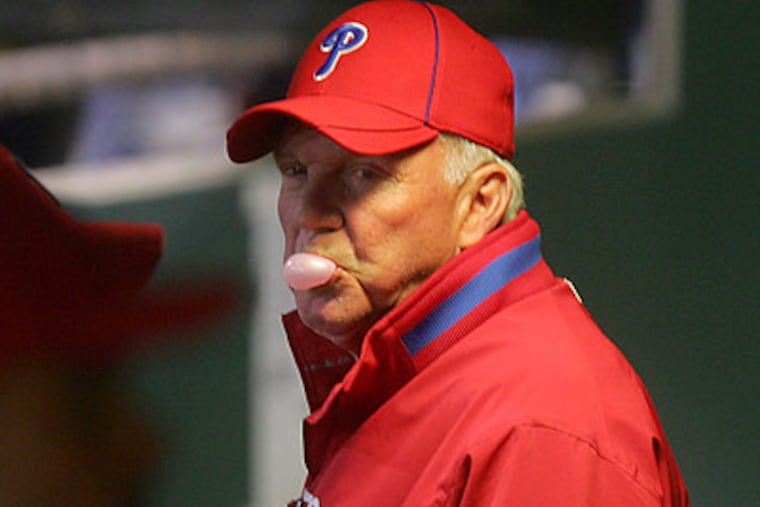 Charlie Manuel will watch Roy Halladay face CC Sabathia in today's exhibition game. (David Swanson/Staff Photographer)