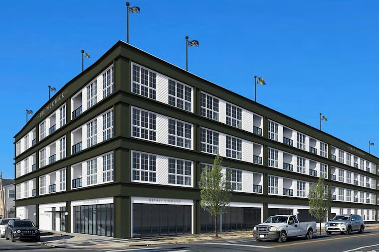 A rendering of the 2620 Castor Ave. apartment project in Port Richmond.