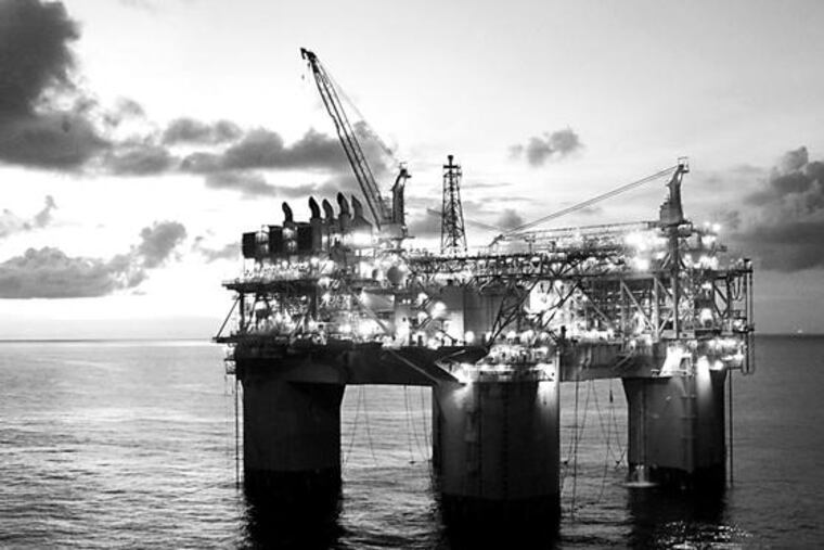 BHP Billiton Atlantis rig off the Louisiana coast. Big Oil is expected to grow not by exploring and drilling, but through mergers and acquisitions.