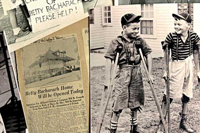 Old newspaper clippings and photos document the history of the Bacharach Institute for Rehabilitation in Pomona, N.J. on May 8, 2014. Mother's Day marks the 90th anniversary of the Mother's Day, 1914 founding of the Bacharach Institute for Rehabilitation, a regional network of adult and pediatric physical rehab centers headquartered in Pomona, Atlantic County. ( ELIZABETH ROBERTSON / Staff Photographer )