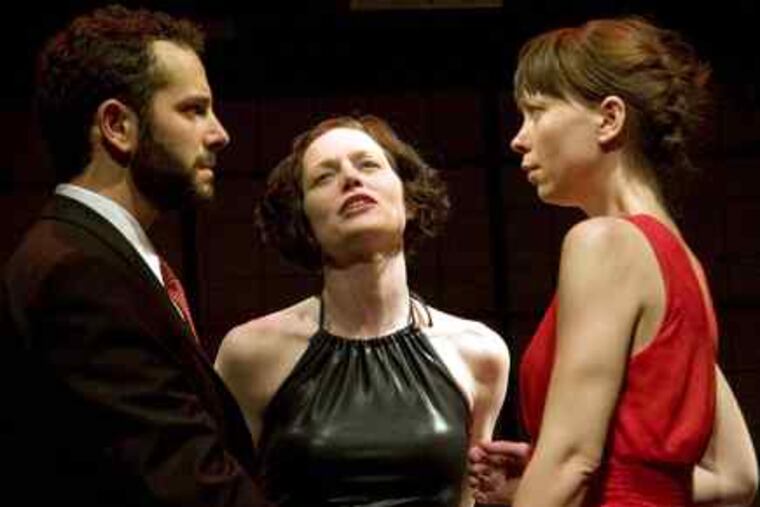 Stars of "Appetite" are (from left) Adam Lazarus, Linnea Swan, and Claire Calnan, who riff on desires of all sorts.