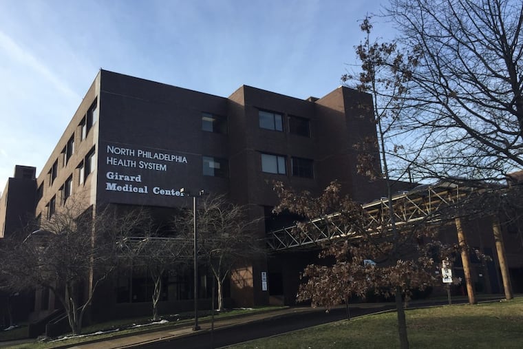 New top managers have been selected for Girard Medical Center, seen here from West Thompson Street.