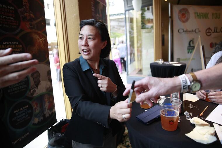 Kim Ng, seen here in 2018, is the first woman to be named the general manager of a Major League Baseball team.