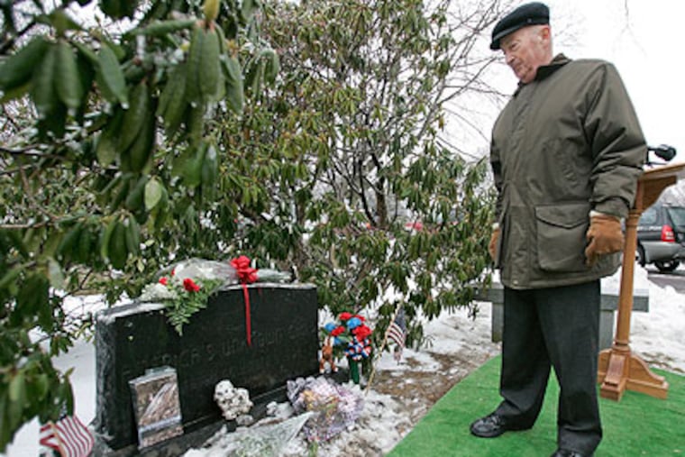 In 2007, Elmer J. Palmer visited the grave of the Boy in the Box, the unidentified child whose 1957 homicide remains unsolved. (Michael Bryant / Staff Photographer)