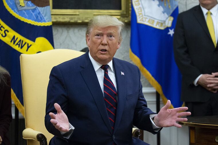 President Donald J. Trump in the Oval Office.