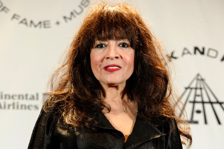 Ronnie Spector appears in the press room after performing at the Rock and Roll Hall of Fame induction ceremony on March 15, 2010, in New York.