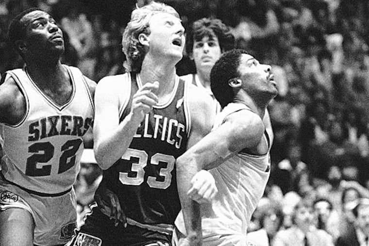 Went to a basketball game at the Boston Garden and a fight broke out between Julius Erving and Larry Bird. (Murray/AP file photo)