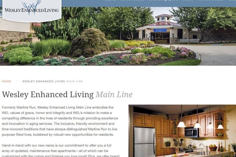 Wesley Enhanced Living plans to spend $15 million on renovations at it’s Main Line campus in Media.