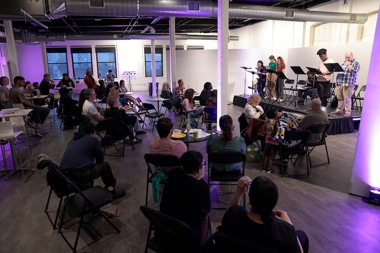 The Philadelphia Young Playwrights Spring Showcase and Open Mic at the Asian Arts Initiative on Vine Street in Philadelphia on Thursday, April 11, 2024.