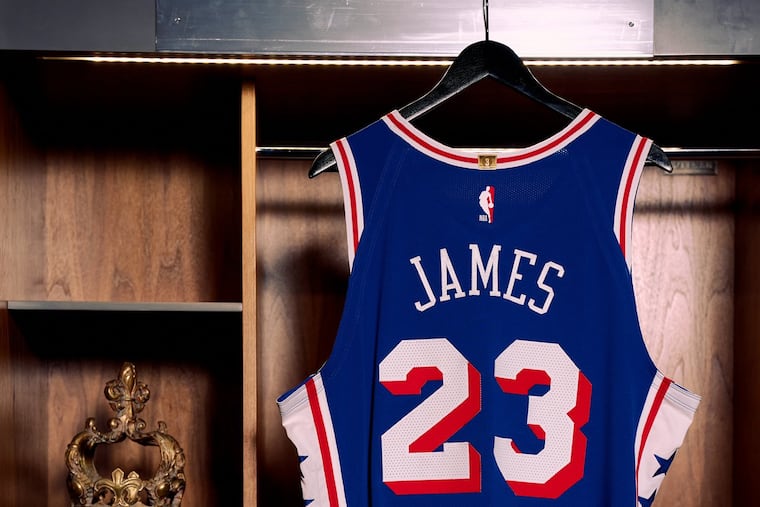 LeBron James will wear No. 23, the Sixers confirmed on Monday.