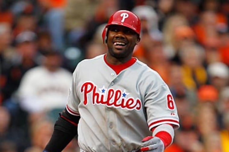Ryan Howard has yet to record an RBI and has 14 strikeouts while hitting .286 in the 2010 postseason. (Yong Kim/Staff Photographer)