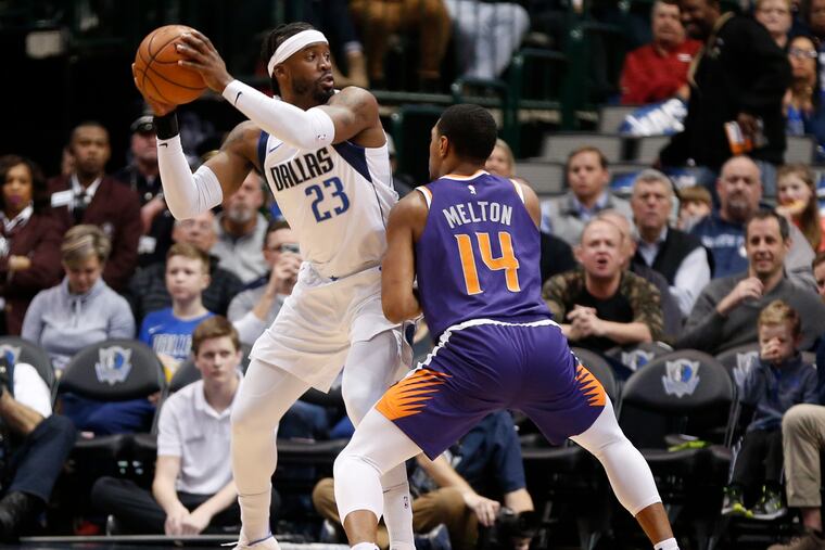 Wesley Matthews (23) was dealt from Dallas to New York on Thursday.