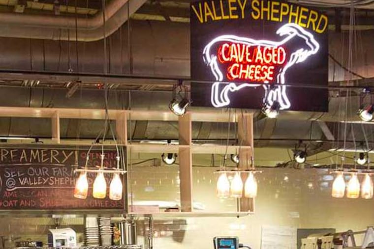 Valley Shepherd Creamery's counter at Reading Terminal Market. DAVID M WARREN / Staff Photographer