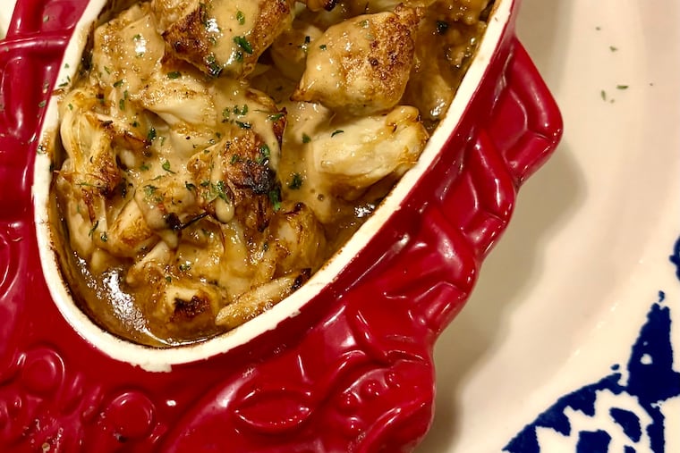 Crab imperial is one of the classic standards at Island Grill in Ocean City.