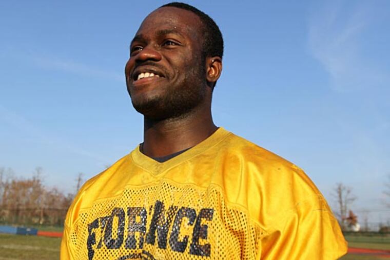 Florence senior Nnamdi Njoku, a standout DE/TE who will play his final
game in CJ 1 championship game, December 3, 2012. (DAVID SWANSON/ Staff Photographer)