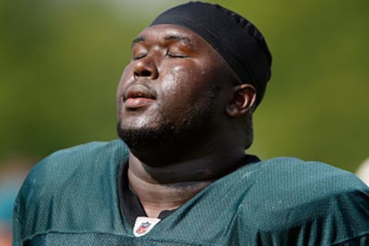 Andy Reid said Max Jean-Gilles will get the start Sunday against the Redskins if Nick Cole can't play. (David Maialetti / Staff File Photo)