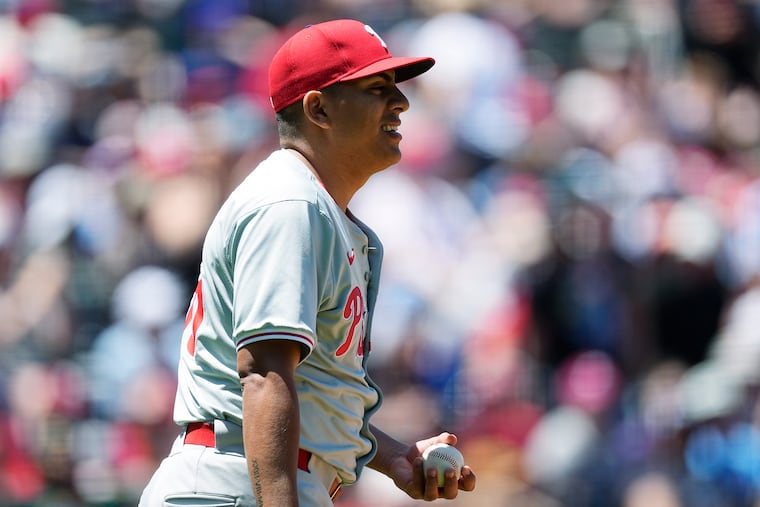 Ranger Suárez gave up five runs (four earned) in the first two innings and then settled down to get through six on Sunday but took the loss against the Rockies.