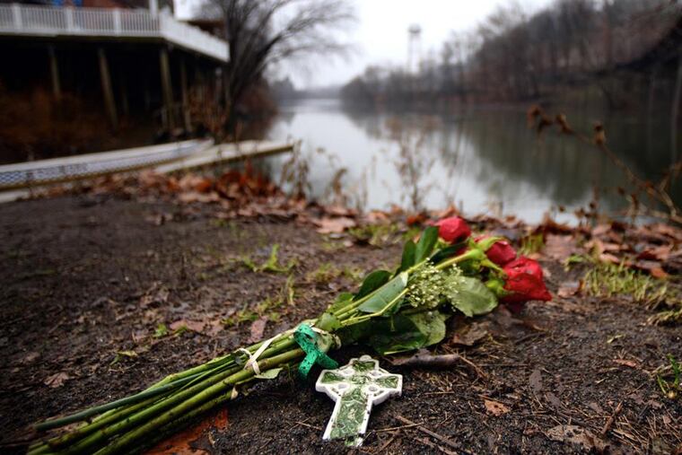 Manayunk the morning after missing student Shane Montgomery's body was found in the Schuylkill. ( Tom Gralish / Staff Photographer )