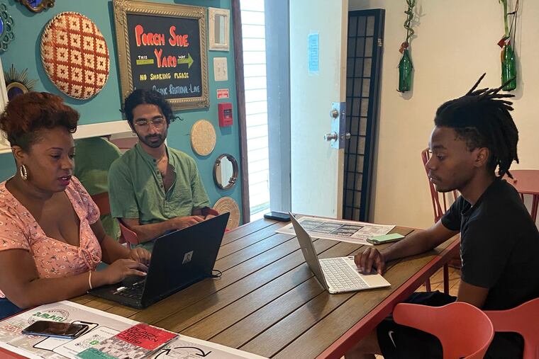 Participants train in the Philadelphia-based Womanist Working Collective's time bank program in summer 2021.
