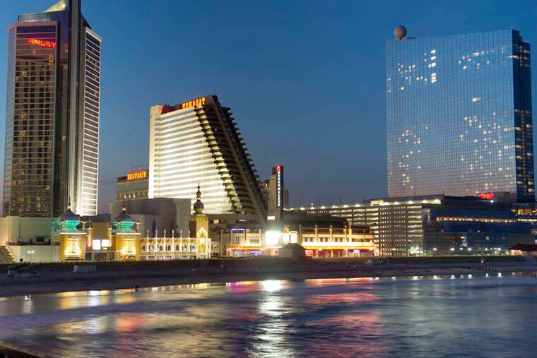 Atlantic City's shifting sands: Showboat is to close, while Revel (right) awaits an auction.
