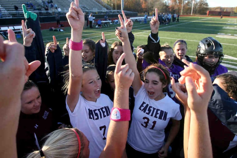 Eastern players leave no doubt who is No. 1 following their 4-1 victory over Shawnee. Freshmen Kasey Morano and Jade Dixon accounted for all of the Vikings' goals.