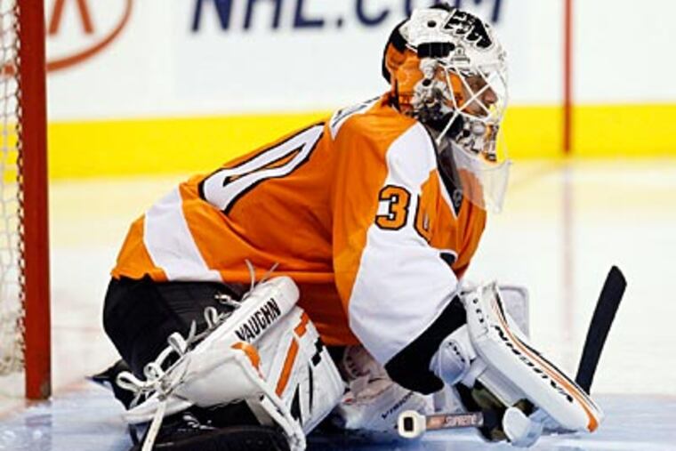 "The whole team has to play well to win the Stanley Cup," Flyers goalie Ilya Bryzgalov said. (Yong Kim/Staff Photographer)