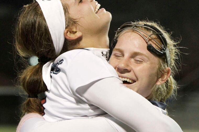 Madison Morano (left) and Austyn Cuneo are back for mighty Eastern. ELIZABETH ROBERTSON / Staff Photographer