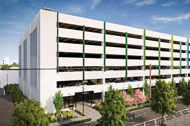An artist's rendering of the proposed Grays Ferry garage for Children's Hospital of Philadelphia. The project is an environmental justice issue, writes Ashlei Tracy.