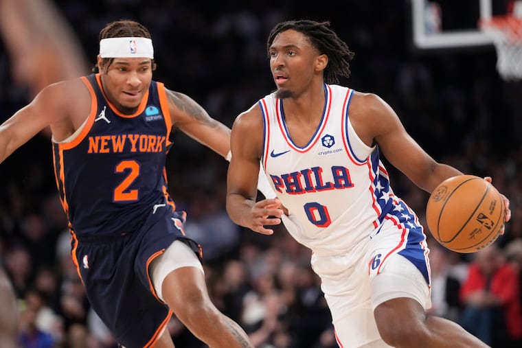 Tyrese Maxey scored 17 points in his return to the Sixers on Tuesday against the Knicks.