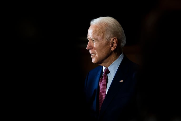 Former vice president Joe Biden speaks at an event at Berston Field House in Flint, Mich earlier this month.