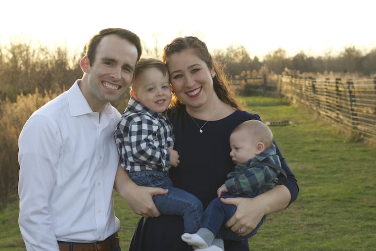 John and Jenna Marie with sons Johnny (left) and Jameson