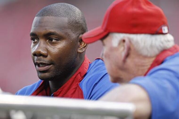 "He's more apt to hit a home run than anyone on our team," Charlie Manuel said about Ryan Howard. (Jeff Roberson/AP)