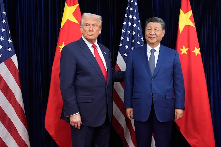 President Donald Trump and Chinese President Xi Jinping in October, ahead of their summit talk in Busan, South Korea. The two leaders are expected to meet again in April.