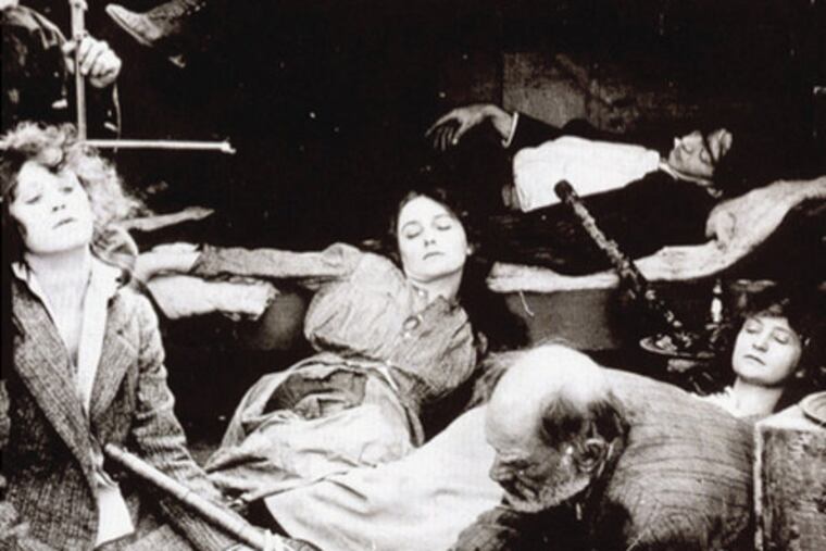 Women in an opium den, circa 1890.