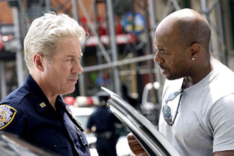 Richard Gere (left) plays Eddie, a tired and troubled veteran who is one week away from retiring from the force.