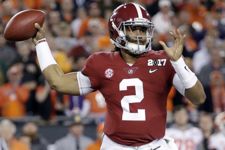 Sophomore quarterback Jalen Hurts and Alabama are the team to beat — again. (AP Photo/David J. Phillip)