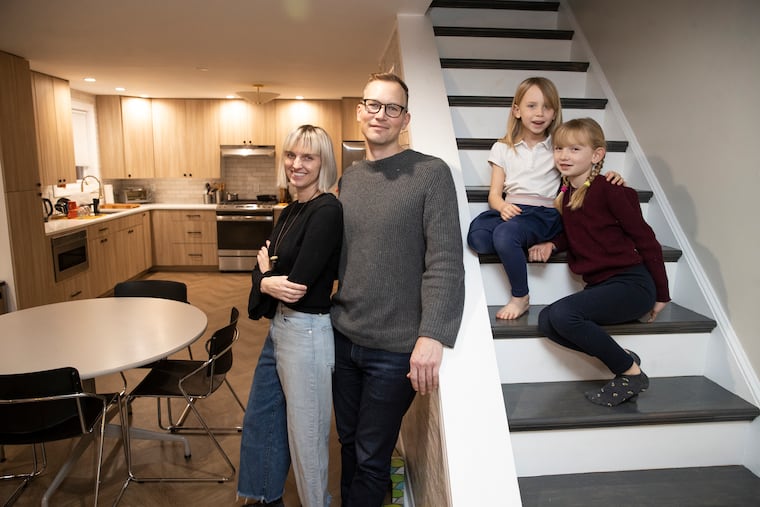 The Aguirre family moved to Roxborough in August from Phoenix. They liked the open floor plan on the first floor, but didn't like the lack of a bannister on the stairway.