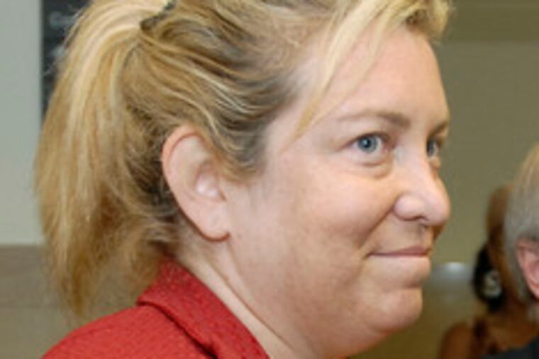 Susan Tabas Tepper leaving the courtroom on Tuesday.