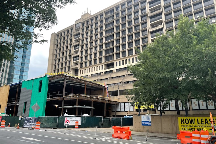 The new retail space at 3701 Chestnut St. under construction in August, which Target was meant to occupy, is now in search of a new tenant.