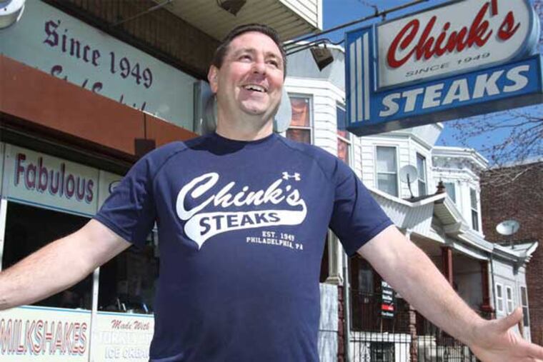 Owner Joe Groh, who began working at Chink's Steaks in 1979, said he didn't associate the shop's name with the racial slur. It was named for its founder, Sam "Chink" Sherman, who died in 1997. (Charles Fox / Staff Photographer)