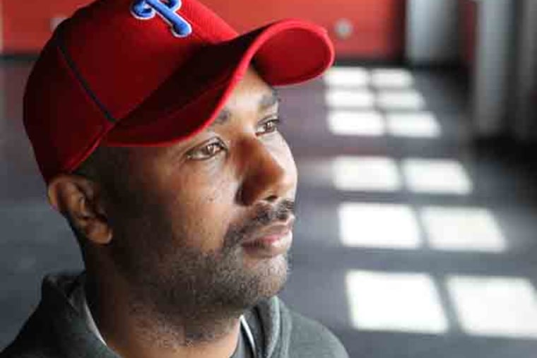 Antoine Gardiner, the Good Samaritan who drove 17-year-old Bernard Scott to the hospital after Scott was shot in a fight by Overbrook High School, talks about the senseless death of Bernard Scott . Even though Antoine feels he responded in all the right ways, he says the feeling is "bittersweet" because Bernard did not live. Antione talks about the incident from inside his banquet hall at the Major Events Group. (CHARLES FOX / Staff Photographer)