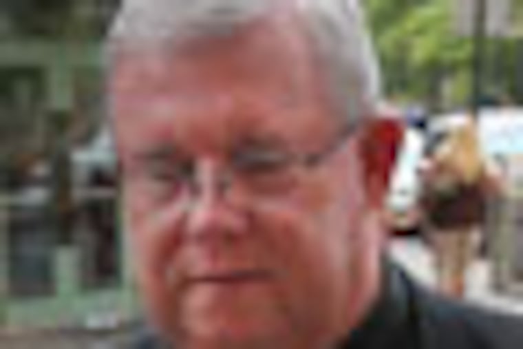 Monsignor William Lynn arrives at the Criminal Justice Center at 13th and Filbert St. on Friday morning July 29, 2011. Alejandro A. Alvarez / Philadelphia Daily News