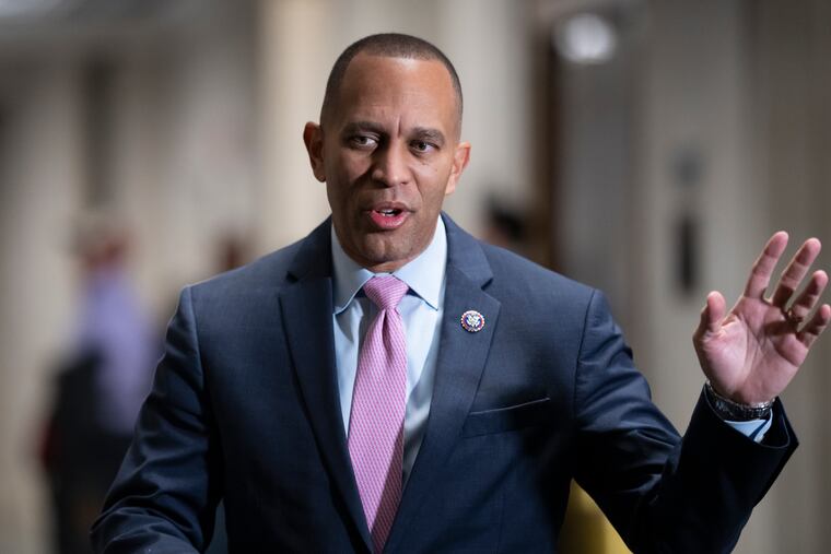 House Democratic Caucus Chair Hakeem Jeffries, D-N.Y., was elected the top Democrat in the House when Nancy Pelosi steps down as speaker.