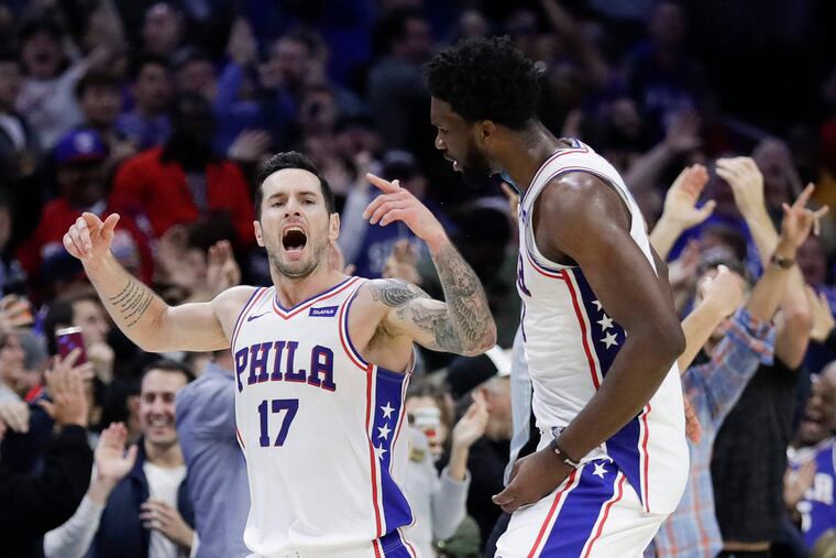 JJ Redick and Joel Embiid were teammates for two seasons in Philadelphia.