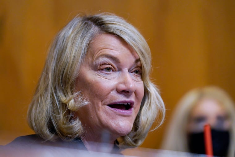Sen. Cynthia Lummis, R-Wyo., shown in April.